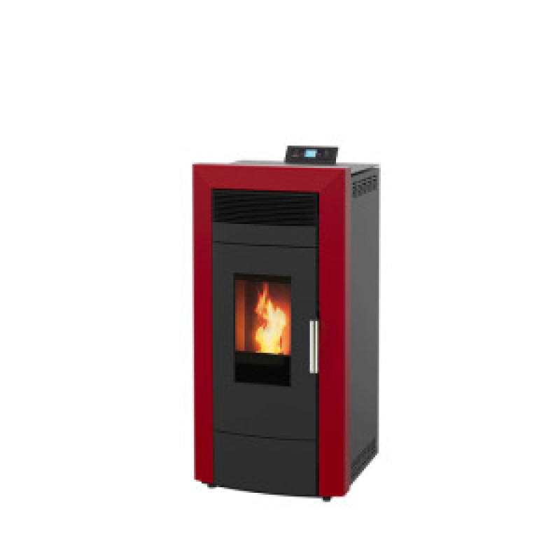 Alfa Plam peć na pelet za etažno grejanje COMMO 21 CRVENA + poklon Metalac tiganj MAXIMUS 24cm/3,9lit