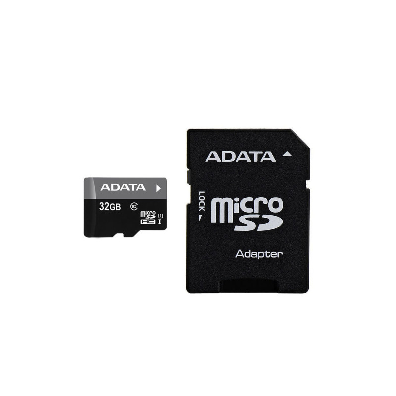 Adata micro SD 32GB + SD adapter AUSDH32GUICL10-RA1         