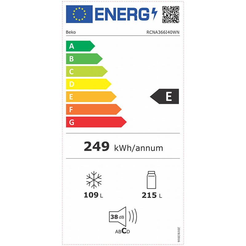 Beko frižider RCNA366I40WN