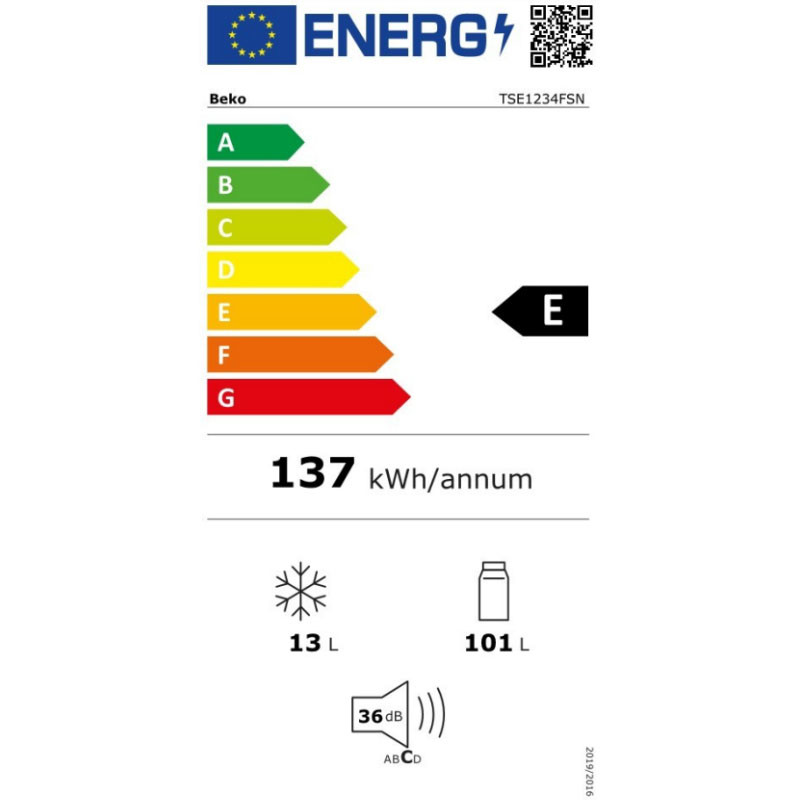 Beko frižider TSE1234FSN