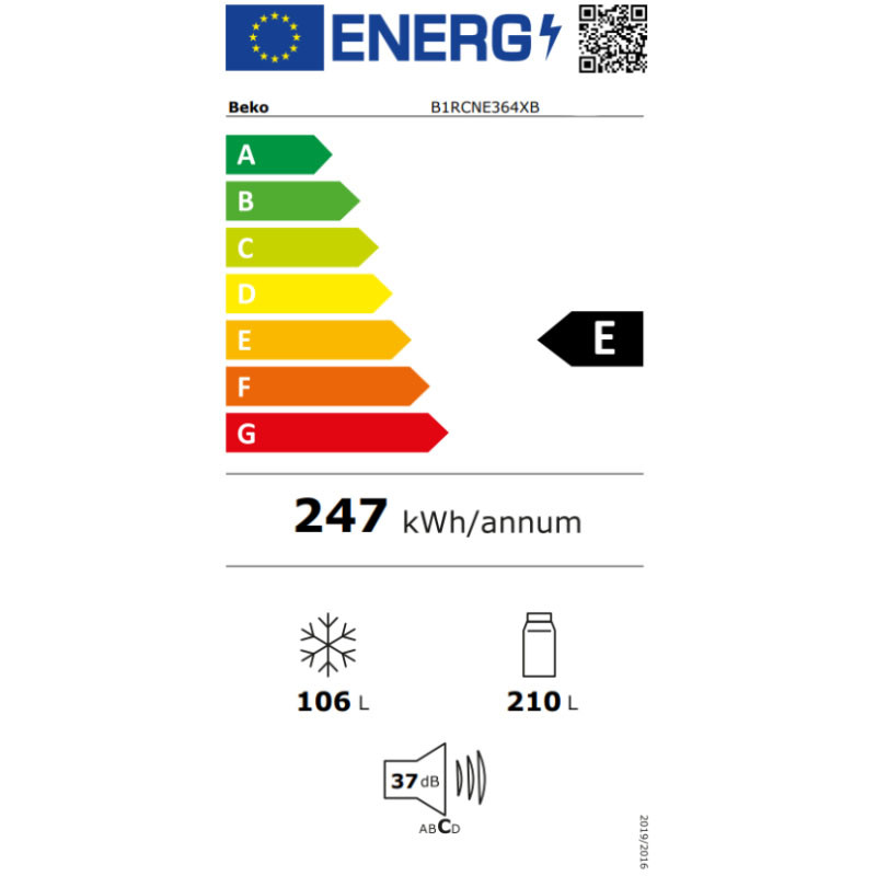 Beko kombinovani frižider B1RCNE364XB