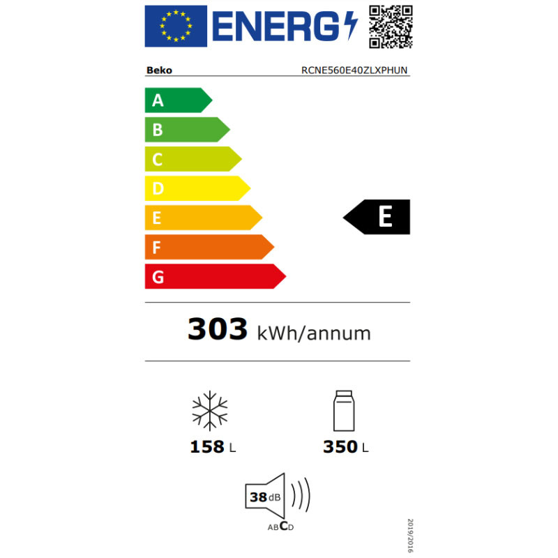 Beko kombinovani frižider RCNE560E40ZLXPHUN