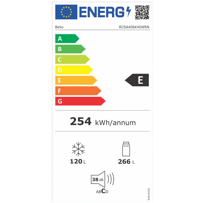 Beko kombinovani frižider RCSA406K40WRN