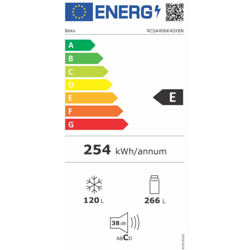 Beko kombinovani frižider RCSA406K40XBN