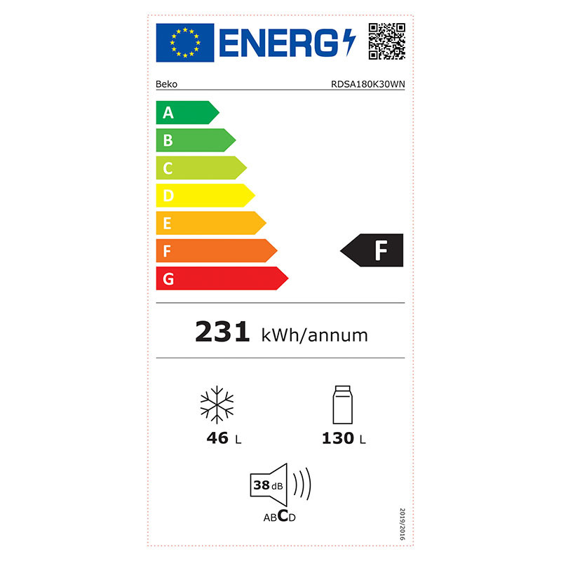 Beko kombinovani frižider RDSA180K30WN