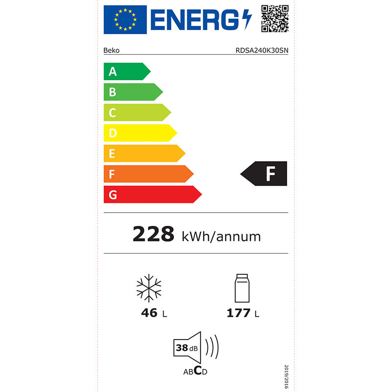 Beko kombinovani frižider RDSA240K30SN