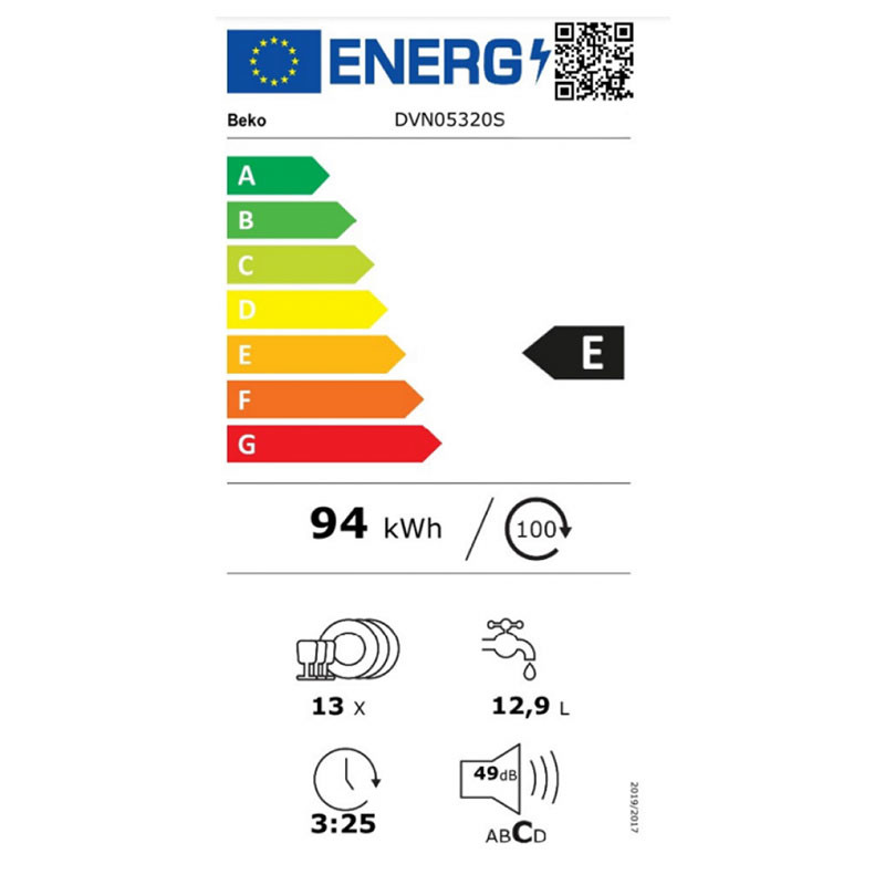 Beko mašina za pranje sudova DVN 05320 S