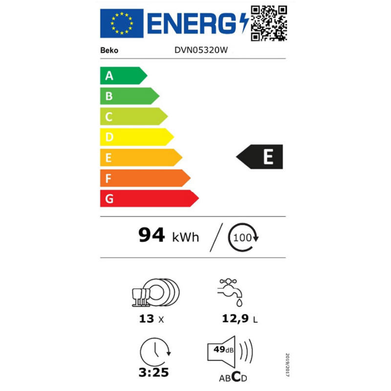 Beko mašina za pranje sudova DVN05320W