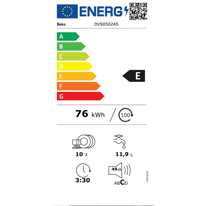 Beko mašina za pranje sudova DVS 05024 W