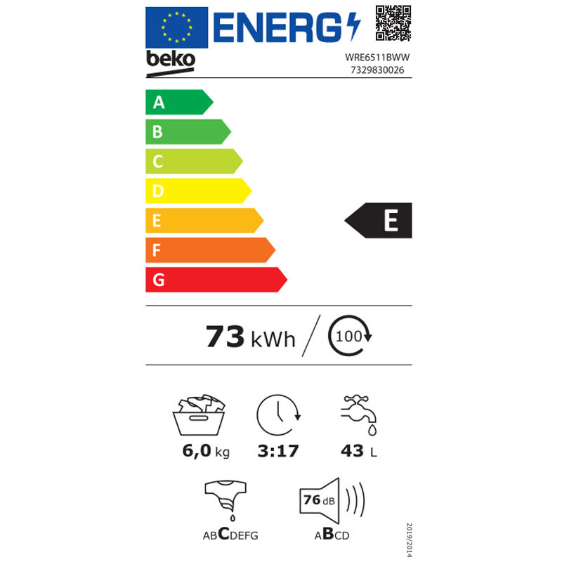 Beko mašina za pranje veša WRE 6511 BWW