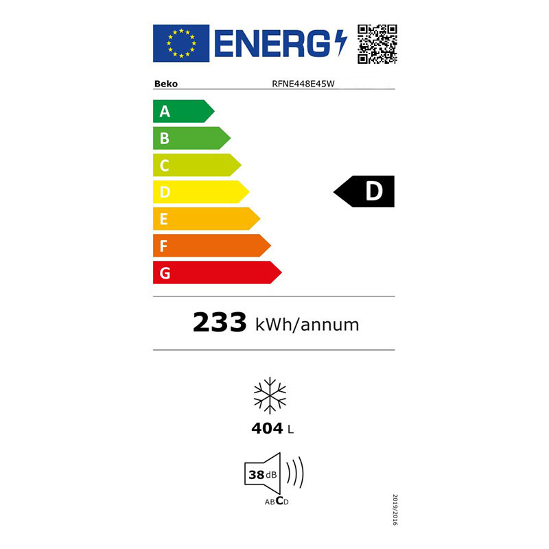 Beko vertikalni zamrziva? RFNE448E45W