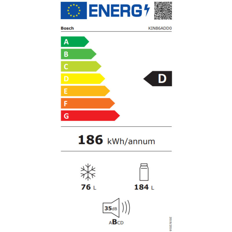 Bosch ugradni frižider KIN86ADD0