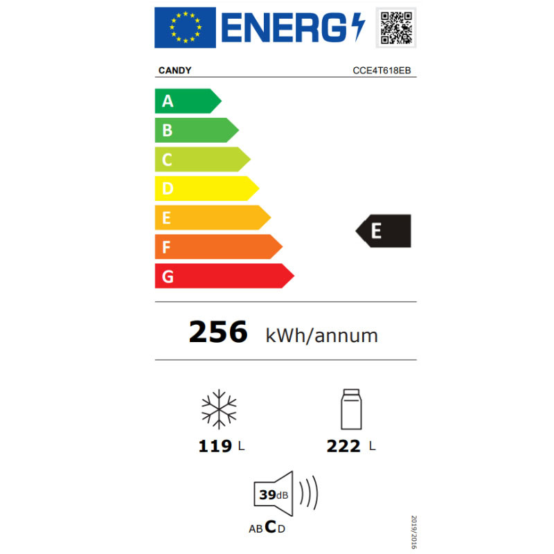 Candy kombinovani frižider CCE4T620EB