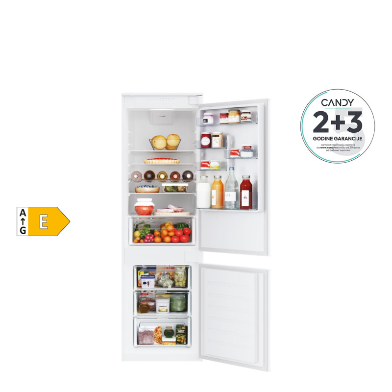 Candy ugradni kombinovani frižider CBL3518EVW