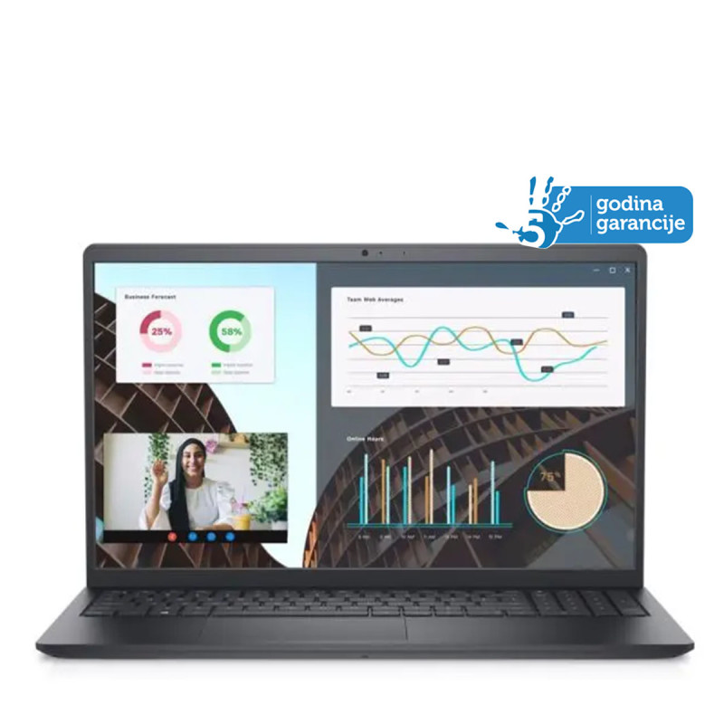 Dell laptop VOSTRO 3530 15.6 FHD 120HZ I5 1334U 16GB 512GB SSD INTEL X