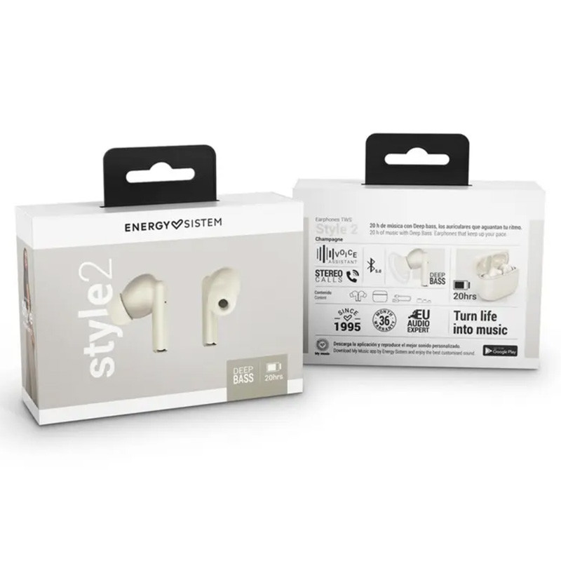 Energy sistem slušalice bluetooth Style 2 Champagne true bež