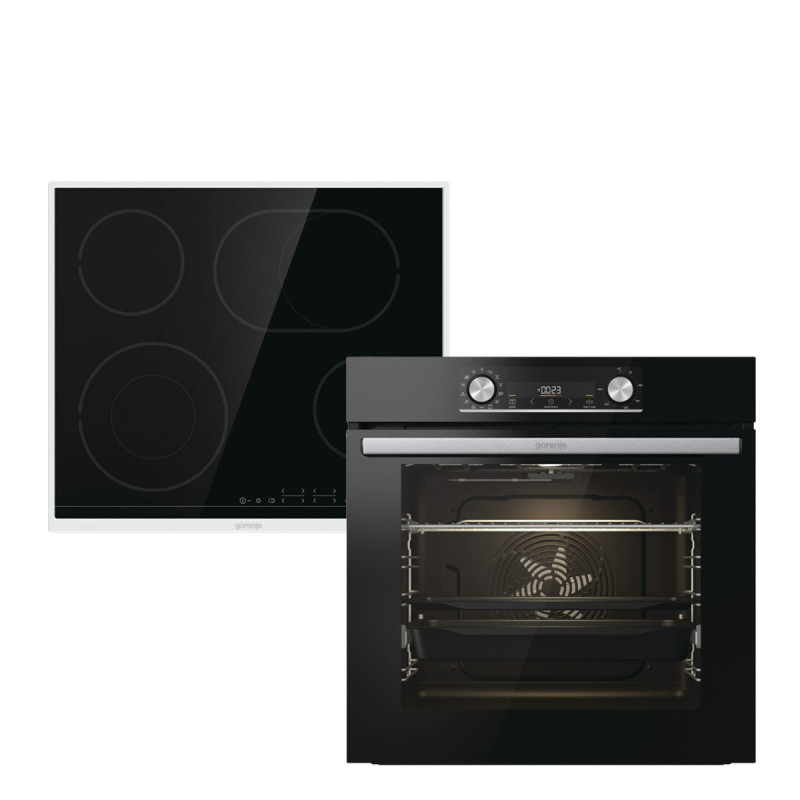 Gorenje Black Steam ugradni set BOSX6737E06BG + ECT43X