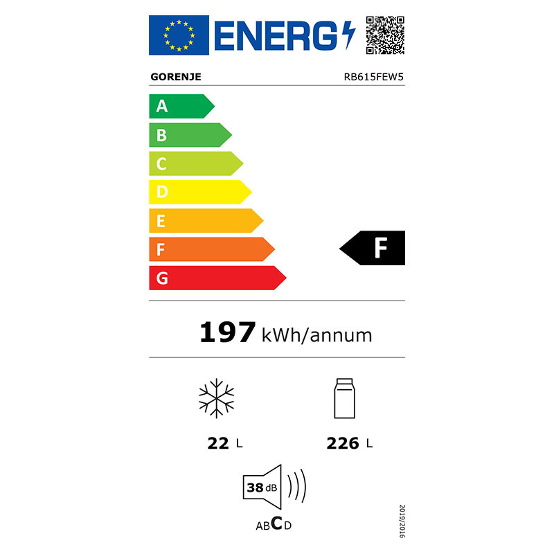 Gorenje frižider RB615FEW5