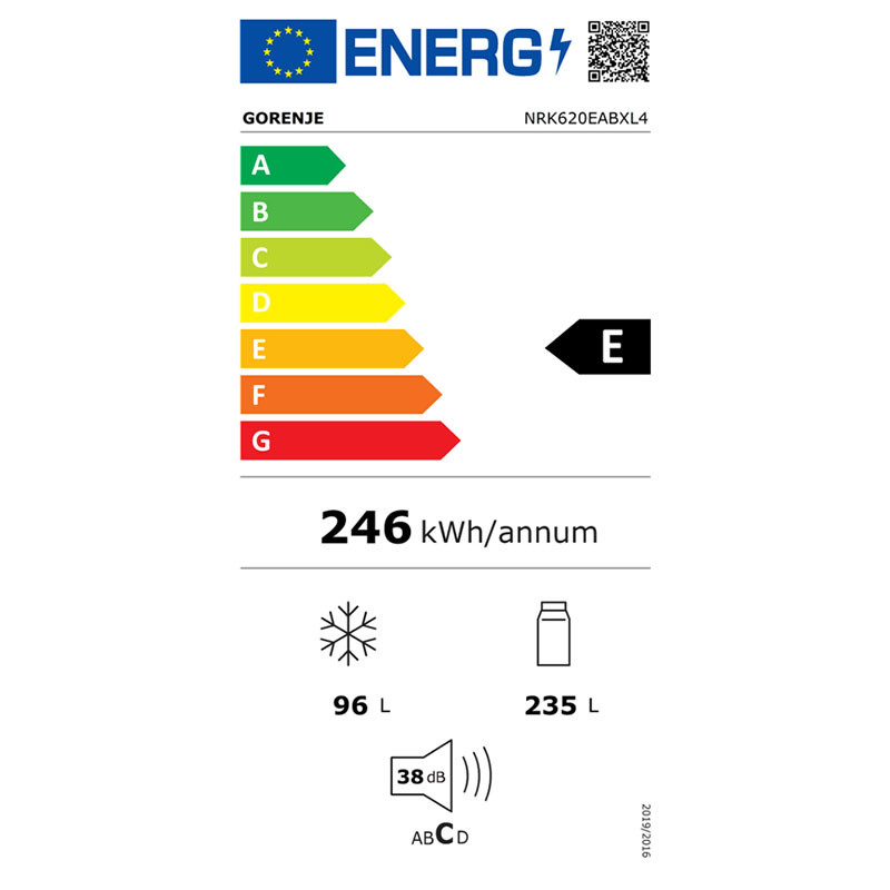 Gorenje kombinovani frižider NRK620EABXL4