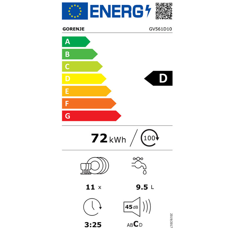 Gorenje mašina za pranje sudova GV561D10