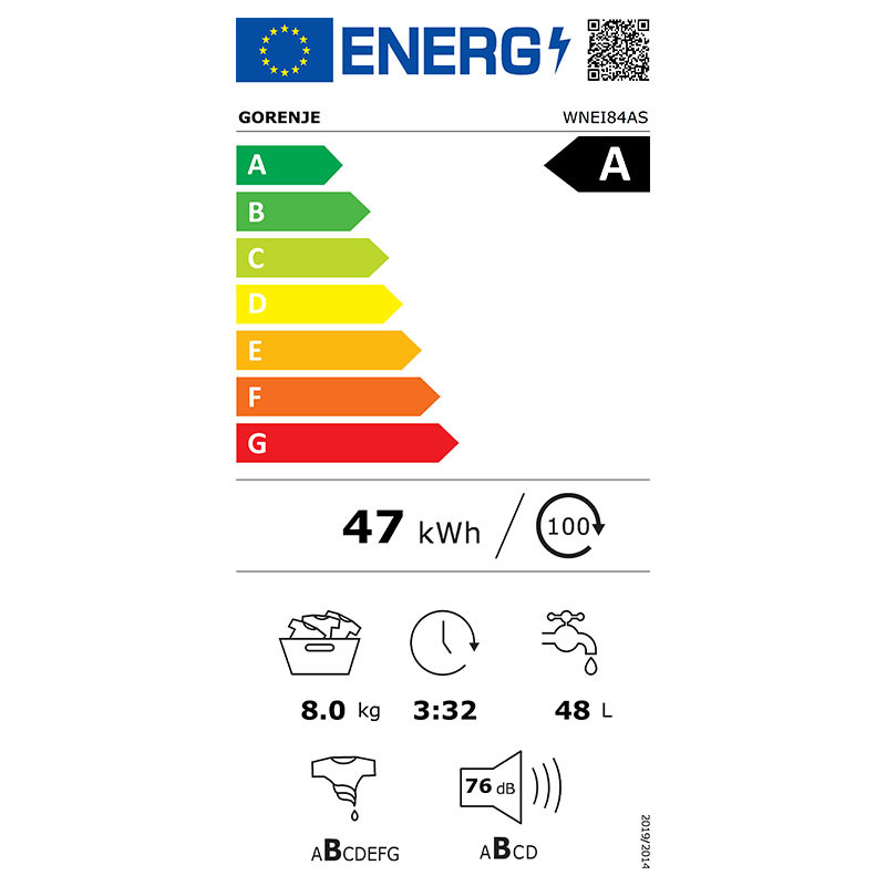 Gorenje mašina za pranje veša WNEI 94 ADS