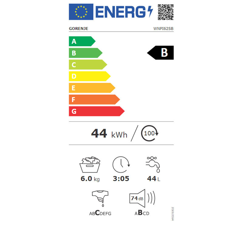 Gorenje mašina za pranje veša WNPI62SB