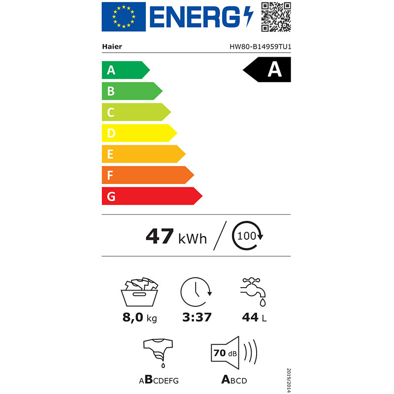 Haier mašina za pranje veša HW80-B14959TU1-S