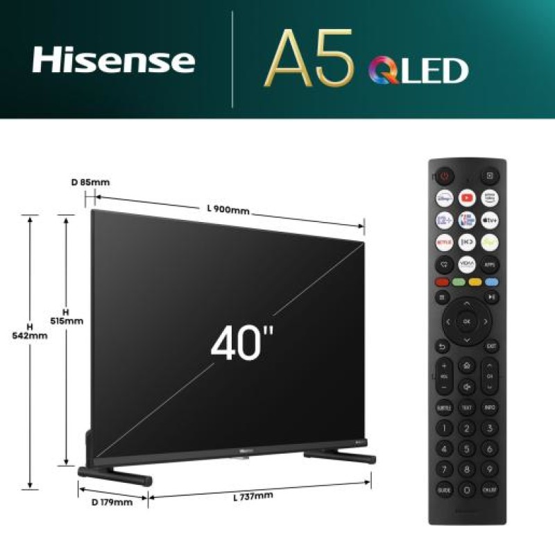Hisense LED televizor 40A5NQ Smart