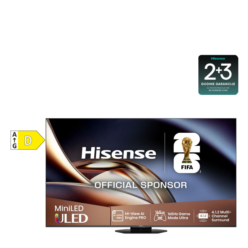 Hisense LED televizor 75U8Q MINI-LED 4K UHD Smart