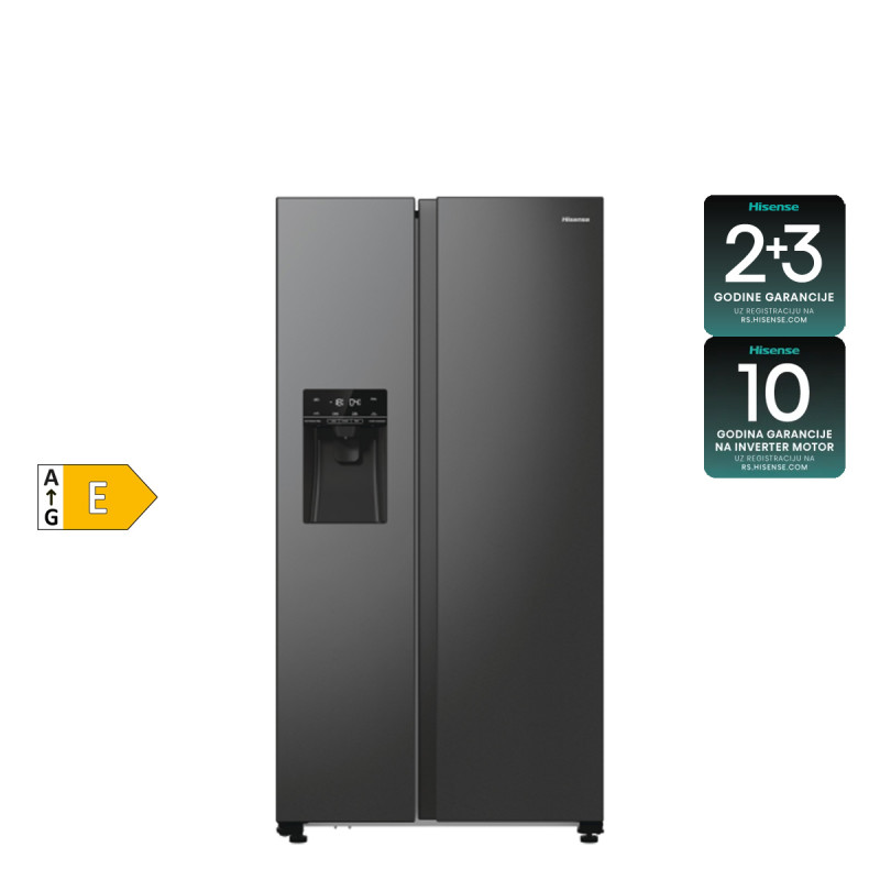 Hisense side by side frižider RS 5P535 NTFE 