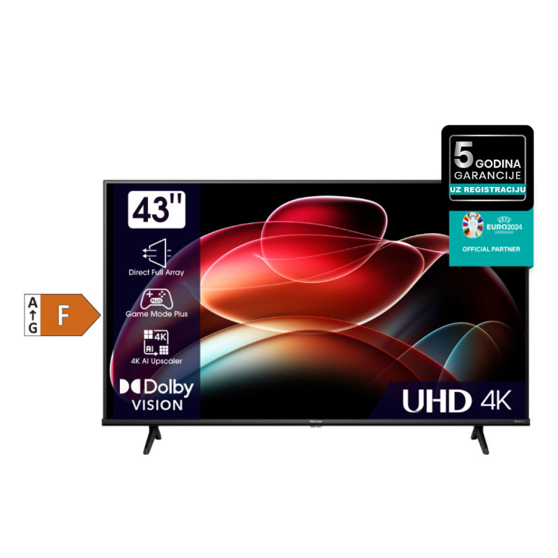 43 / 109cm UHD 4K LED TV Hisense 43A6K