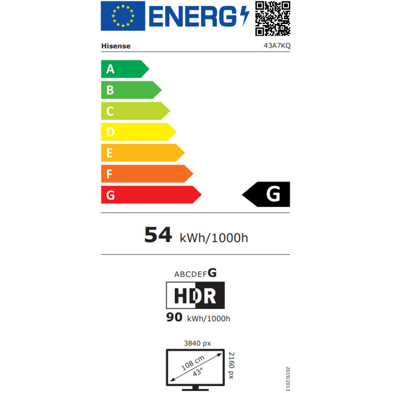 Hisense televizor 43A7KQ QLED 4K UHD Smart