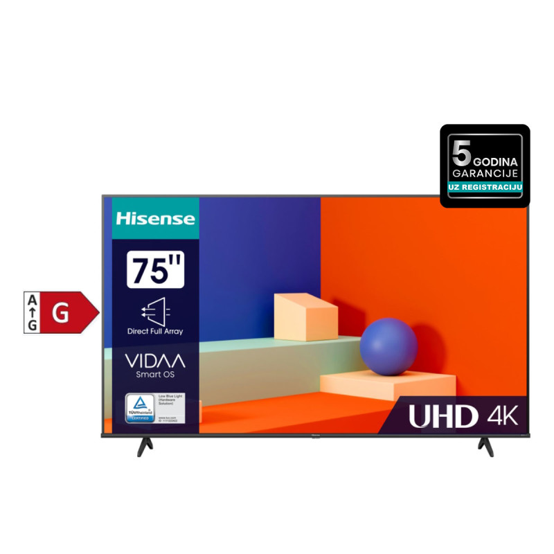 Hisense televizor 75A6K LED 4K UHD Smart 