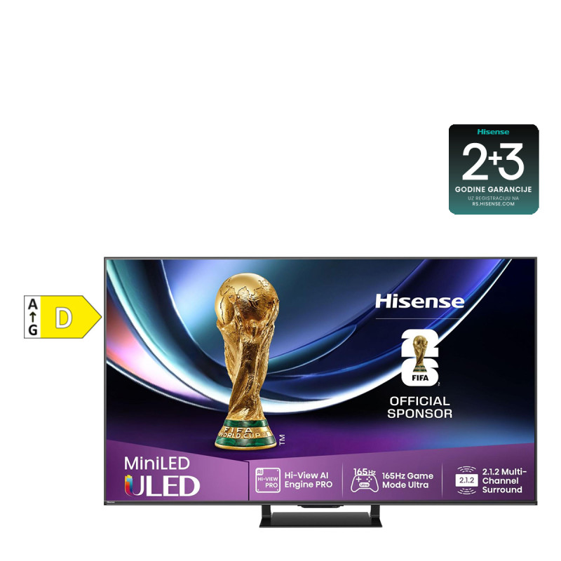 Hisense ULED Mini LED Smart televizor 75U7Q PRO 