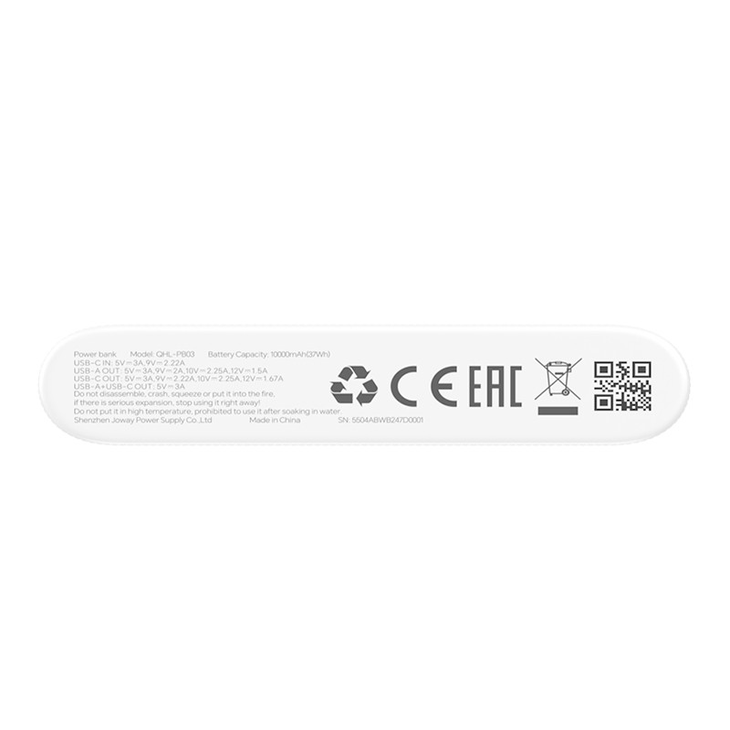 Honor CHOICE power bank prenosivi punja? 22.5W 10000MAH beli