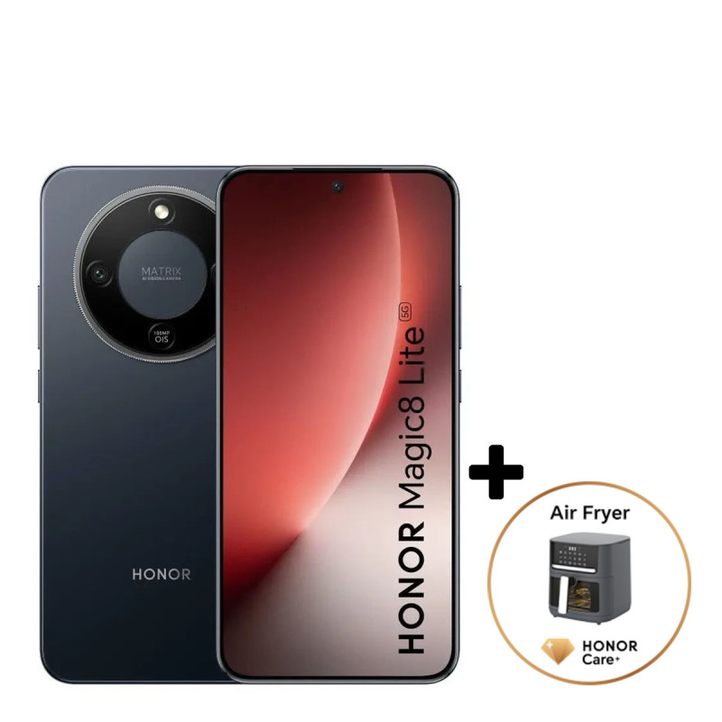 Honor Magic8 Lite mobilni telefon 8GB 256GB + poklon Honor AirFryer 7l + zaštita 360 stepeni