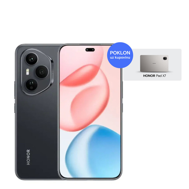 Honor Smartphone 400 Pro mobilni telefon 5G 12GB 512GB Crna + poklon tablet Honor pad X7