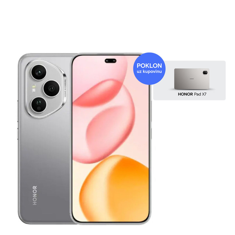 Honor Smartphone 400 Pro mobilni telefon 5G 12GB 512GB Siva + poklon tablet Honor pad X7