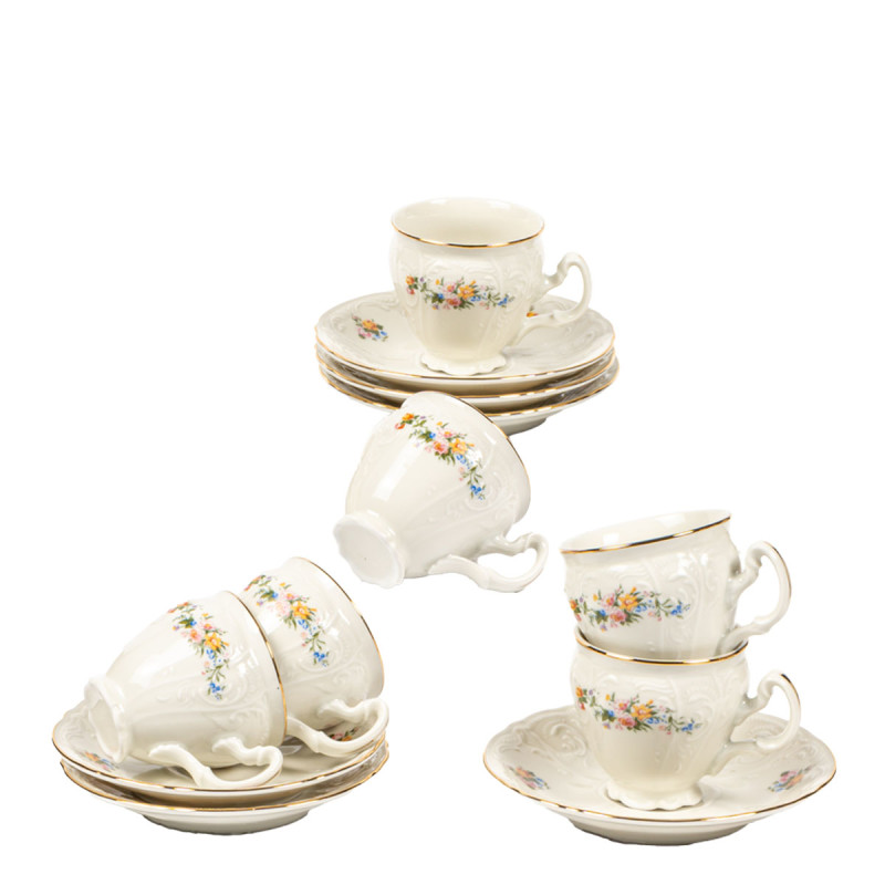 Ivory set šoljica 6/1 češki porcelan