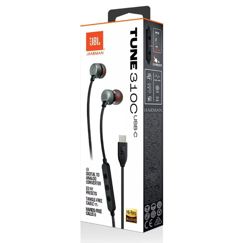JBL ži?ne slušalice bubice Tune 310C USB-C crne