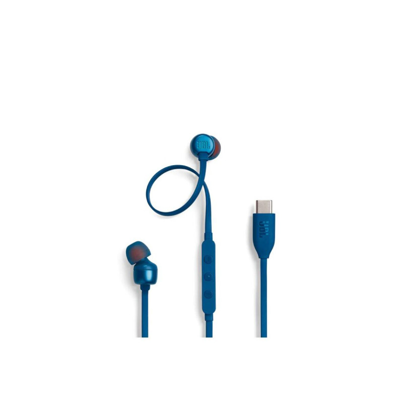 JBL žične slušalice T310C plave