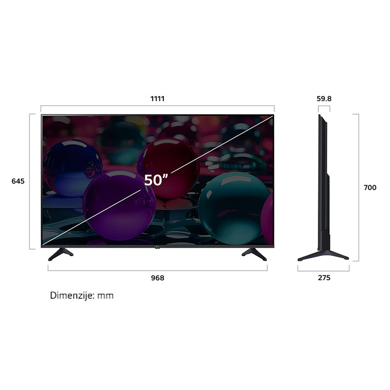 LG LED televizor 50UA73003LA Smart