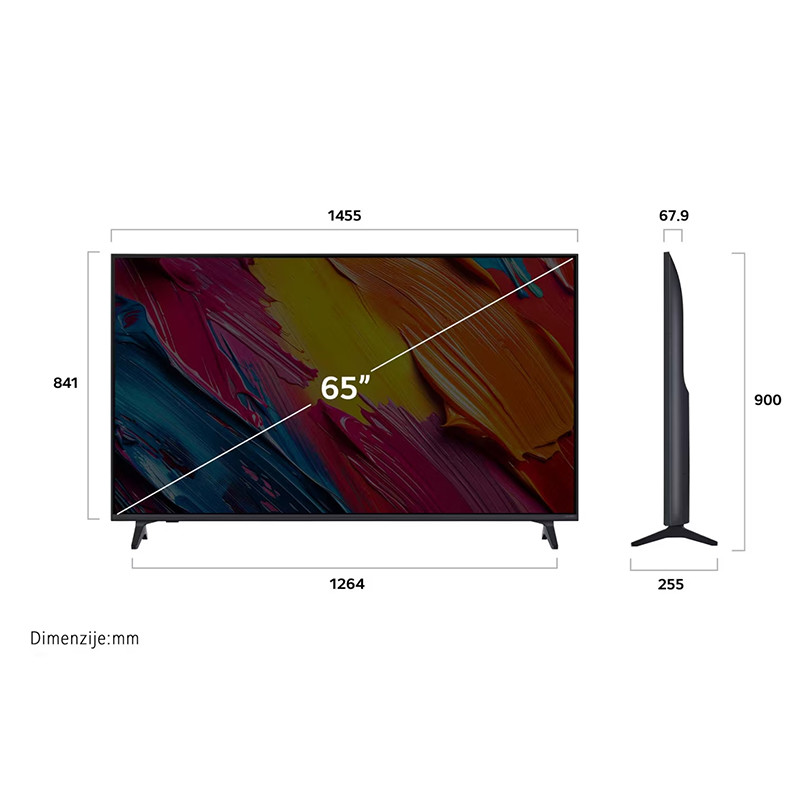 LG QNED televizor 65QNED70A6A/4K Smart