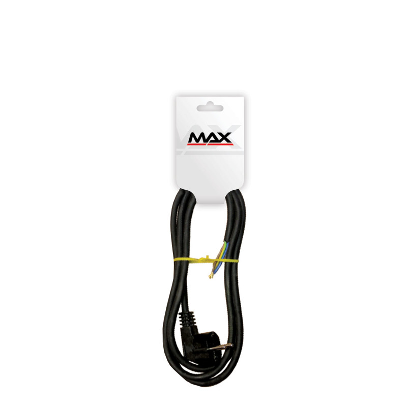 Max mono priključni kabl 3x2.5mm PP/J 1,5  met. M-T crni