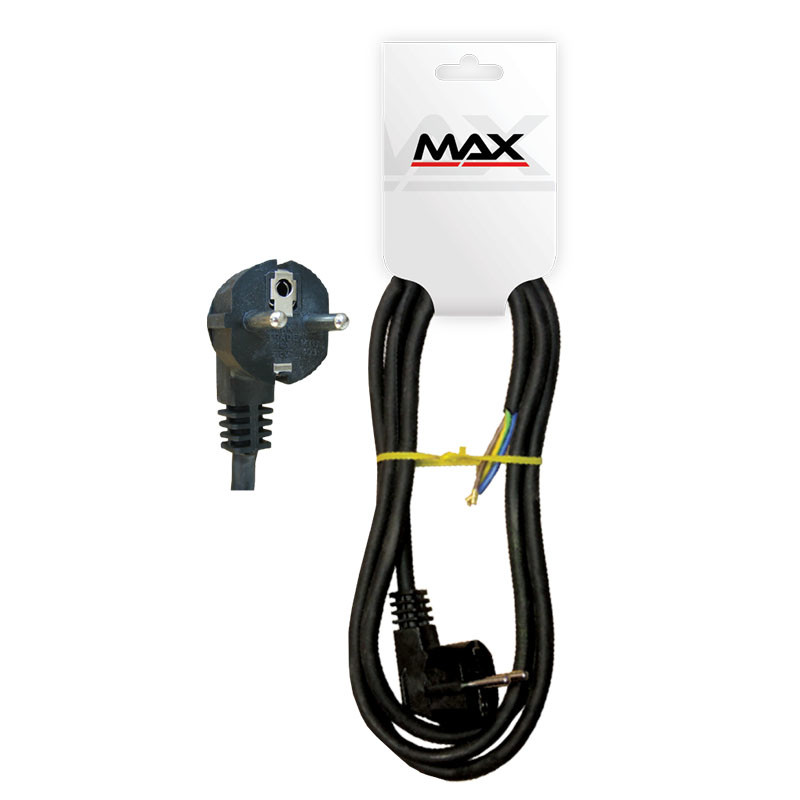 Max mono priklju?ni kabl 3x2.5mm PP/J 1,5  met. M-T crni