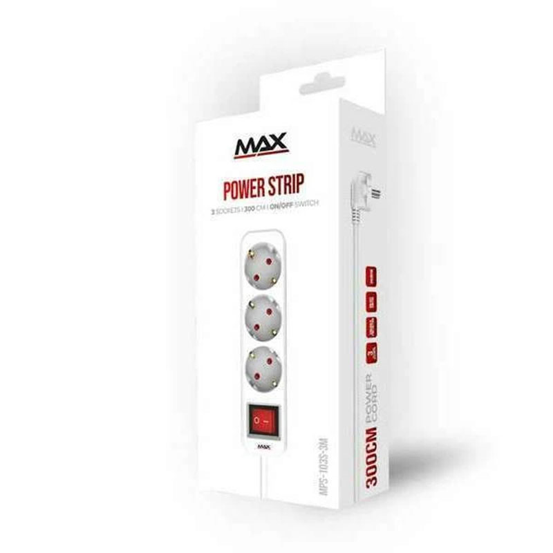 Max produžni kabl sa 3 uti?nice i prekida?em 3M