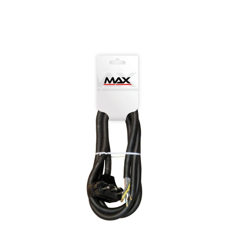 Max trofazni priključni kabl 5x2.5 mm  PP/J 1,5 met. M-T crni