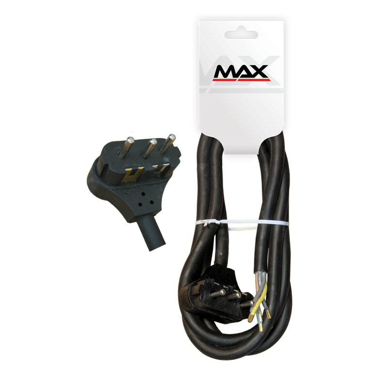 Max trofazni priklju?ni kabl 5x2.5 mm  PP/J 1,5 met. M-T crni