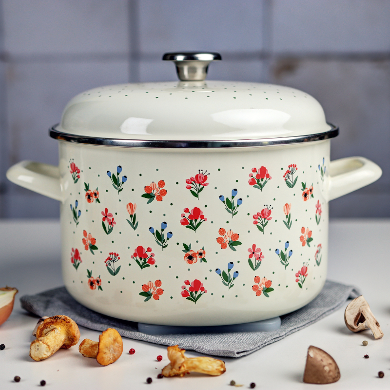 Metalac duboka šerpa CVETNE RADOSTI 24cm/6lit