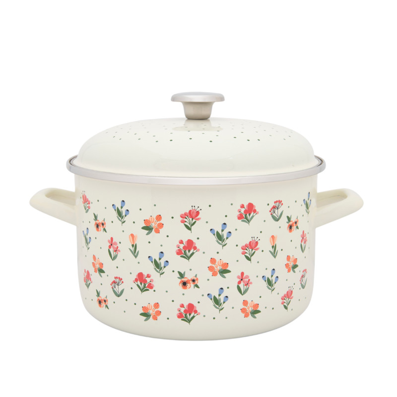Metalac duboka šerpa CVETNE RADOSTI 24cm/6,75lit